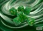 Polyhedral 7-Dice Set CHX27435 - Vortex Green/Gold
